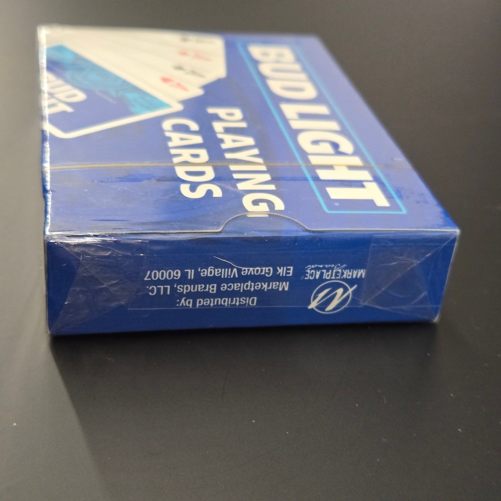Bud Light‎ Playing Cards Blue Deck Factory Sealed 2022 Anheuser-Busch Breweriana